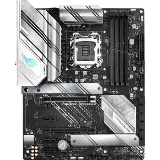  Зображення Материнська плата Socket_1200 ASUS ROG STRIX B560-A GAMING WIFI B560, DDR4, 128Gb, 3200MHz, LAN-2,5Gbit/с, DisplayPort, HDMI, 2xM.2 22110, 6xSata6.0 Gb/s, Bluetooth 5.0, Wi-Fi (802.11 a/b/g/n/ac/ax), ATX) 