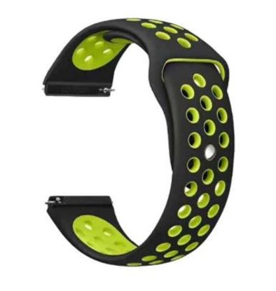  Зображення Ремінець BeCover Vents Style для Xiaomi iMi KW66/Mi Watch Color/Watch S1 Active/Haylou LS01/LS05 Black-Yellow (705805) 