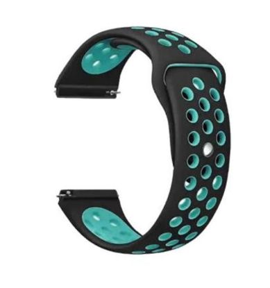  Зображення Ремінець BeCover Vents Style для Xiaomi iMi KW66/Mi Watch Color/Watch S1 Active/Haylou LS01/LS05 Black-Blue (705800) 