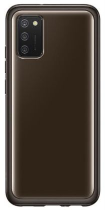  Зображення Чохол до мобільного телефона Samsung Soft Clear Cover Galaxy A02s (A025) Black (EF-QA025TBEGRU) 