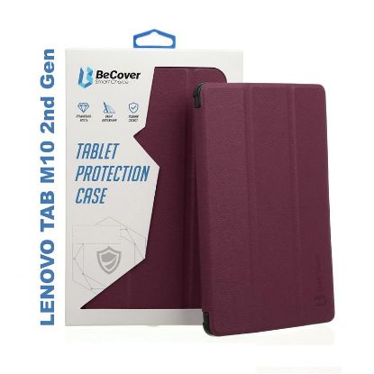  Зображення Чохол до планшета BeCover Smart Case Lenovo Tab M10 TB-X306F HD (2nd Gen) Red Wine (705974) 