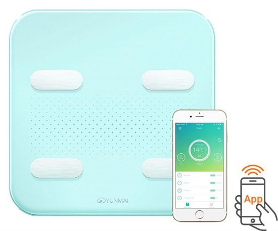  Зображення Ваги підлогові Yunmai S Smart Scale Blue (M1805CH-BLU) 