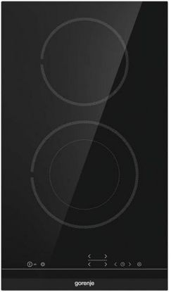  Зображення Варильна поверхня Gorenje електрична, 30см, Доміно, чорний 