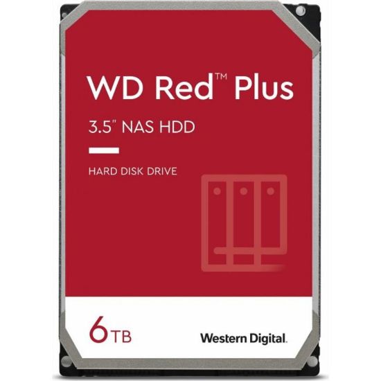  Зображення Жорсткий диск 3.5"   6TB Western Digital Red Plus NAS   128MB, SATA 3, 5400rpm  (WD60EFZX)) 