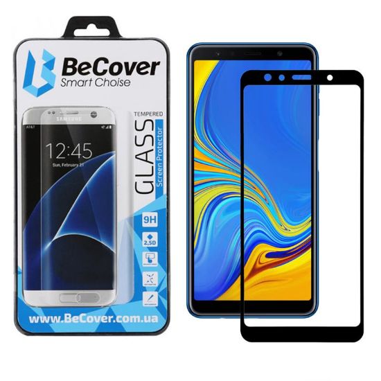  Зображення Захисне скло BeCover для Samsung Galaxy A7 (2018) SM-A750 Black (702948) 