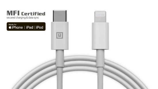  Зображення Кабель REAL-EL USB-C-Lightning, 2м White (4743304104697) 