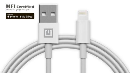  Зображення Кабель REAL-EL USB-Lightning 2m, White  (4743304104673) 