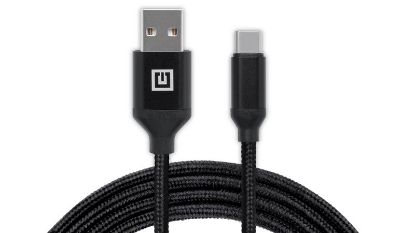  Зображення Кабель REAL-EL Premium Fabric USB-USB Type C 2m, Black (4743304104765) 