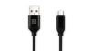  Зображення Кабель REAL-EL Premium Fabric USB-USB Type C 2m, Black (4743304104765) 