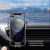  Зображення Автотримач з бездротовою зарядкою для смартфону ColorWay AutoSense Car Wireless Charger 15 W Black (CW-CHAW025Q-BK) ) 