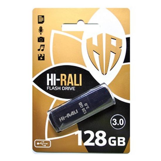  Зображення Флеш-накопичувач USB3.0 128GB Hi-Rali Taga Series Black (HI-128GBTAG3BK) 