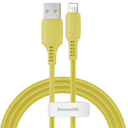  Зображення Кабель USB AM-Lightning M, 1.2 м, 2.4A, Жовтий, CALDC Baseus 