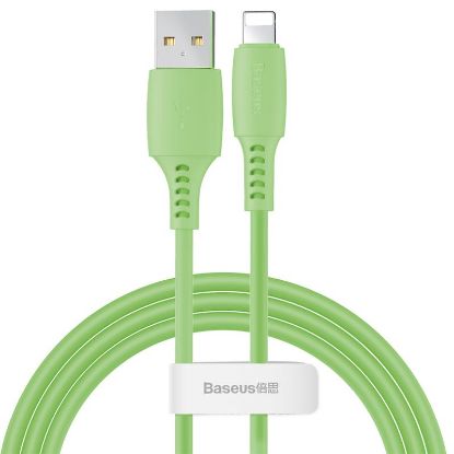  Зображення Кабель Baseus Colourful USB-Lightning, 2.4A, 1.2м Green (CALDC-06) 