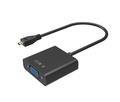  Зображення Конвертер Voltronic YT-C-mcHDMI(M)/VGA(F)-B (16537) micro HDMI - VGA 