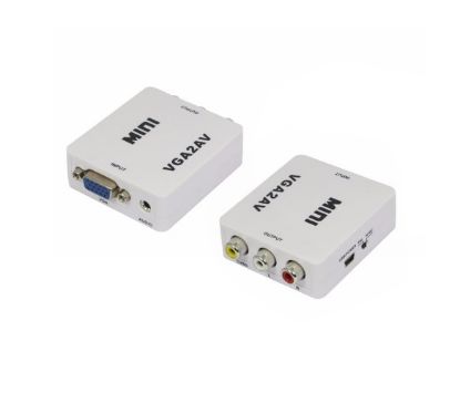  Зображення Адаптер Voltronic VGA - 3хRCA, (M/M), White (YT-CM-VGA/AV/09388) 