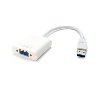  Зображення Адаптер Voltronic USB - VGA, (M/F), White (YT-C-USB3.0(M)/VGA(F)/04789) 