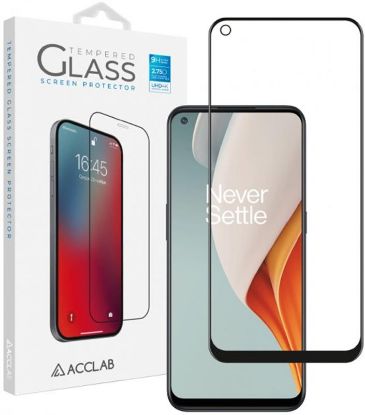  Зображення Захисне скло ACCLAB Full Glue для OnePlus Nord N100 Black (1283126513572) 