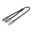  Зображення Кабель Vention USB Type-C - 2хRCA (M/M), 2 м, Black (BGUHH) 