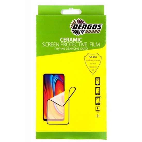  Зображення Скло захисне Dengos Ceramic Film для Xiaomi Redmi Note 10/10s (black) (TGCF-04) 