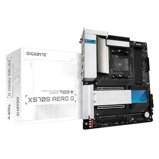  Зображення Материнська плата GIGABYTE X570S AERO G (AM4, AMD X570, DDR4, 128ГБ, 5100MHz, LAN-2,5Гбіт/с, DisplayPort, 4xM.2 Socket 3, 6xSata6.0 Gb/s, Wi-Fi (802.11 a/b/g/n/ac/ax), Bluetooth 5.1, ATX)) 