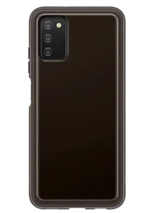  Зображення Чохол-накладка Samsung Soft Clear Cover для Samsung Galaxy A03s SM-A037 Black (EF-QA037TBEGRU) 