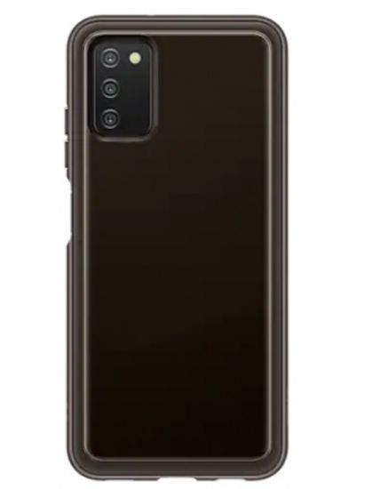  Зображення Чохол-накладка Samsung Soft Clear Cover для Samsung Galaxy A03s SM-A037 Black (EF-QA037TBEGRU) 