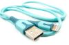  Зображення Дата кабель USB 2.0 AM to Lightning 1.0m blue Dengos (PLS-L-IND-SOFT-BLUE) 