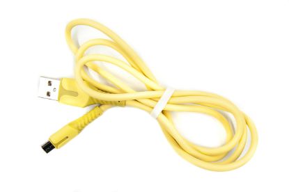  Зображення Дата кабель USB 2.0 AM to Micro 5P 1.0m yellow Dengos (PLS-M-IND-SOFT-YELLOW) 