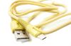  Зображення Дата кабель USB 2.0 AM to Micro 5P 1.0m yellow Dengos (PLS-M-IND-SOFT-YELLOW) 