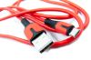  Зображення Дата кабель USB 2.0 AM to Micro 5P 1.0m red Dengos (PLS-M-IND-SOFT-RED) 