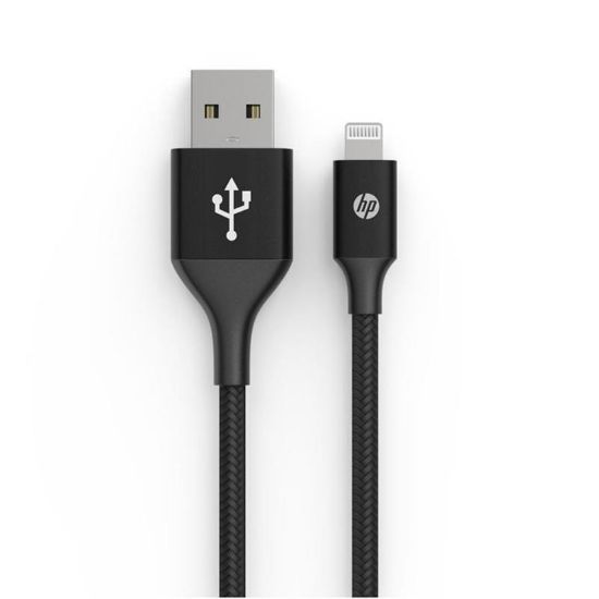  Зображення Кабель USB AM-Lightning M, 2.0 м, чорний, DHC-MF100 HP 