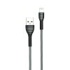  Зображення Кабель 1m USB 2.0 / Lightning Colorway (CW-CBUL041-GR) (braided cloth) Grey 