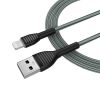  Зображення Кабель 1m USB 2.0 / Lightning Colorway (CW-CBUL041-GR) (braided cloth) Grey 