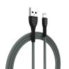  Зображення Кабель 1m USB 2.0 / Lightning Colorway (CW-CBUL041-GR) (braided cloth) Grey 