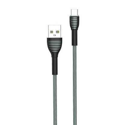  Зображення Кабель 1m USB 2.0 (AM/Micro USB) ColorWay (CW-CBUM041-GR) (braided cloth) 3.0А Grey 