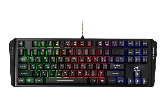  Зображення Клавіатура 2E GAMING KG355 LED 87key USB Black UKR 