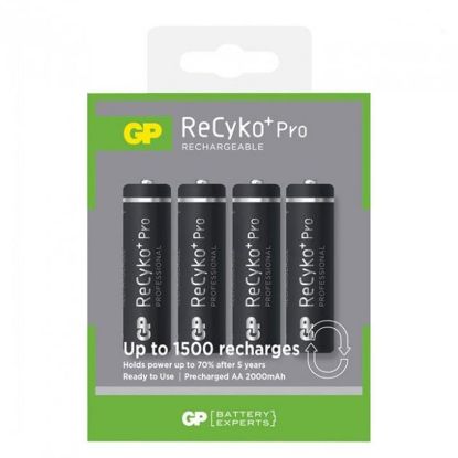  Зображення Акумулятори GP Recyko+ Pro 2000 AA/HR06 NI-MH 2000 mAh BL 4 шт 