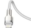  Зображення Кабель Baseus Cafule Metal USB-C-Lightning, 1м White (CATLJK-A02) 