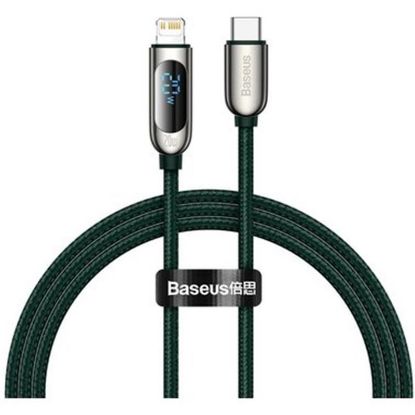  Зображення Кабель Baseus Display Fast Charging USB-C-Lightning, 20W, 1м Green (CATLSK-06) 