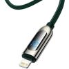  Зображення Кабель Baseus Display Fast Charging USB-C-Lightning, 20W, 1м Green (CATLSK-06) 