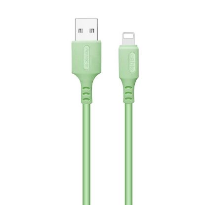  Зображення Кабель 1m USB 2.0 / Lightning Colorway (CW-CBUL042-GR) (soft silicone) 2.4А Green 