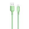  Зображення Кабель 1m USB 2.0 / Lightning Colorway (CW-CBUL042-GR) (soft silicone) 2.4А Green 