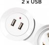  Зображення Мережевий фільтр XoKo (XK-SP-4-2 Flex) 4 розетки, 2 USB, 1.8 м, White 