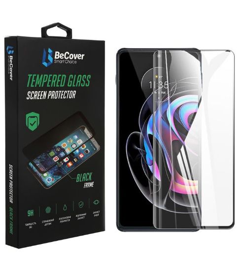  Зображення Скло захисне BeCover Motorola Moto Edge 20 / 20 Pro Black (706897) 