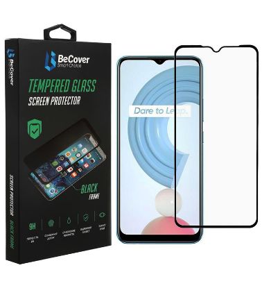  Зображення Захисне скло BeCover для Realme C21Y Full-Screen Black 