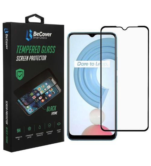  Зображення Захисне скло BeCover для Realme C21Y Full-Screen Black 