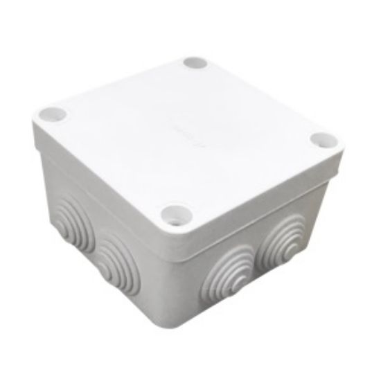  Зображення Коробка розподільна Courbi 100x100x50 біла (32-21024-100) 