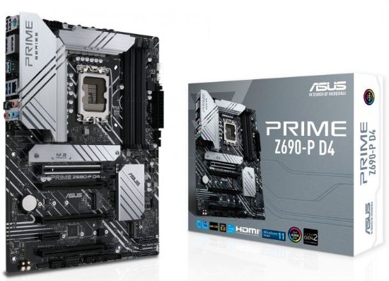  Зображення MB Socket_1700 ASUS PRIME Z690-P D4 (Z690, DDR4, 128Gb, 5333MHz, LAN-2,5Gbt/s, DisplayPort, HDMI, 1xM.2 2280, 2xM.2 22110, 4xSata6.0Gb/s, Wi-Fi (802.11 a/b/g/n/ac/ax), Bluetooth 5.2, ATX)) 