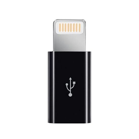  Зображення Адаптер XoKo AC-030 microUSB-Lightning Black (XK-AC030-BK) 