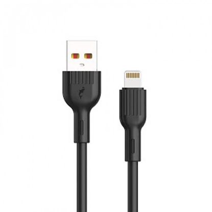  Зображення Кабель SkyDolphin S03L USB - Lightning 1м, Black (USB-000416) 